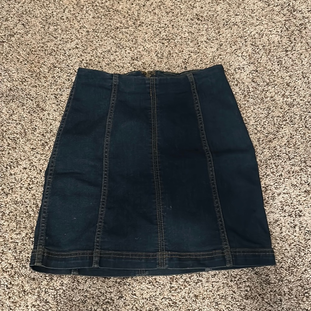 Free People denim skirt